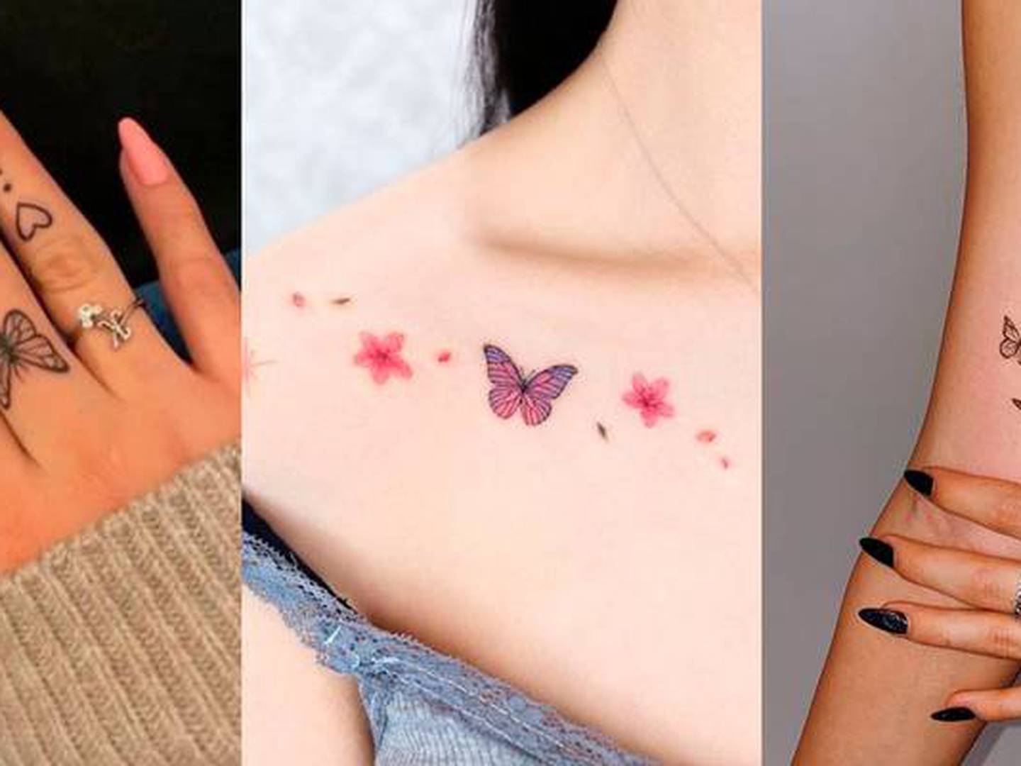 Tatuagens de borboleta minimalistas para mulheres que evoluíram e