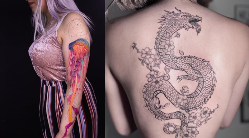 Tatuagens com desenhos fora do comum para mulheres de personalidade forte –  Nova Mulher
