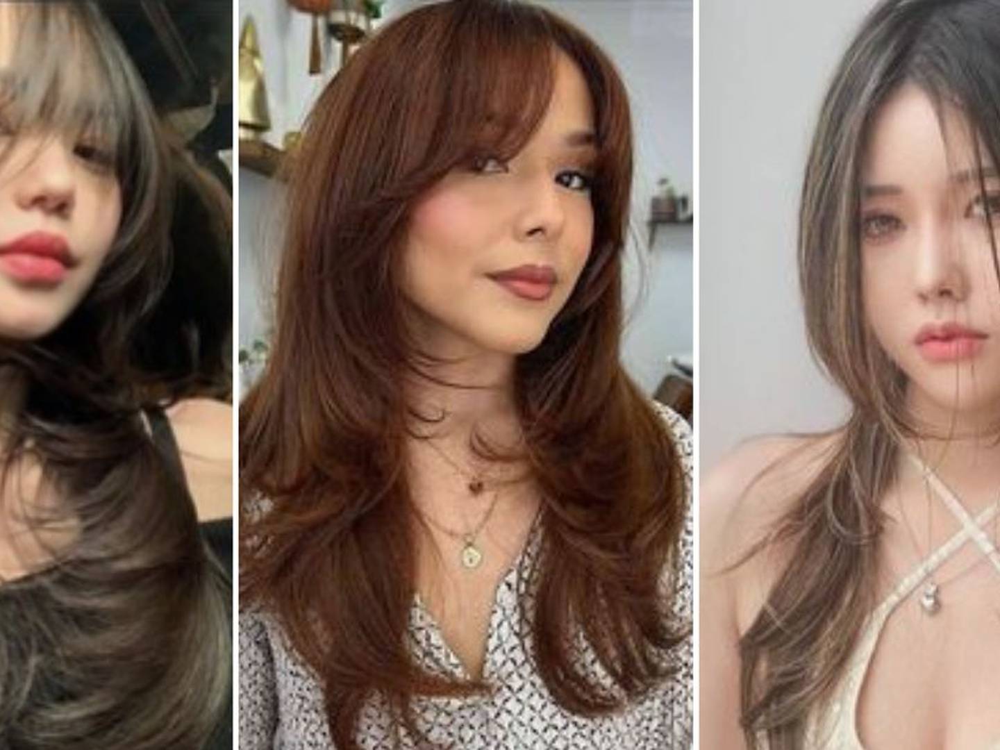 Cortes de cabelo longo para rostos redondos: os 4 estilos que te