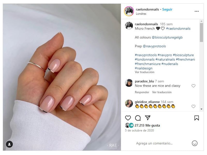 Las manicuras minimalistas son atemporales y perfectas para mujeres elegantes