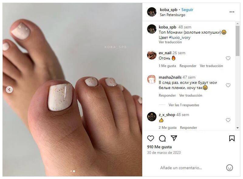 Los diseños de uñas para los pies elegantes se llevarán mucho en primavera-verano