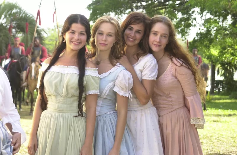 Samara Felippo, Mariana Ximenes, Daniela Escobar e Camila Morgado, em "A Casa das Sete Mulheres"