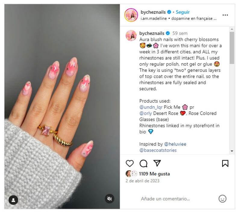 Las 'blush nails' son una de las tendencias en manicura más populares en la actualidad