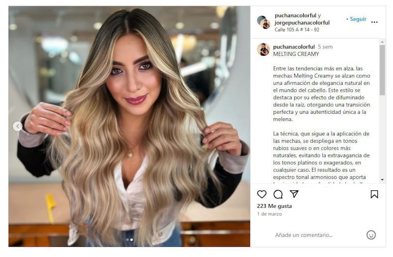 Las mechas 'melting creamy' son la última tendencia en cuanto a coloración de cabello