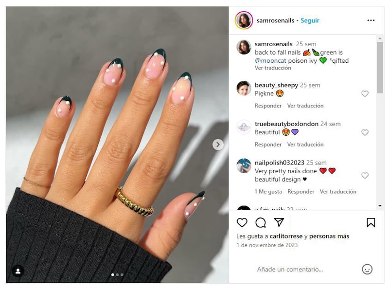 Las 'dot nails' son la última tendencia en cuanto a manicuras para esta temporada primaveral