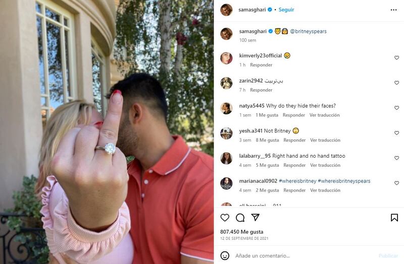 Britney Spears y Sam Asghari comenzaron su noviazgo tras conocerse en el rodaje de un video