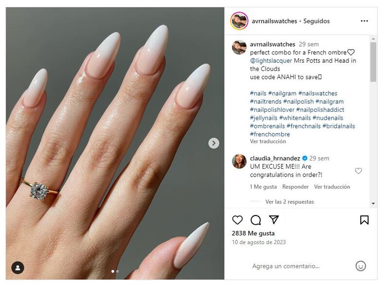 Las uñas para novias deben ser elegantes y sobrias, pero también únicas