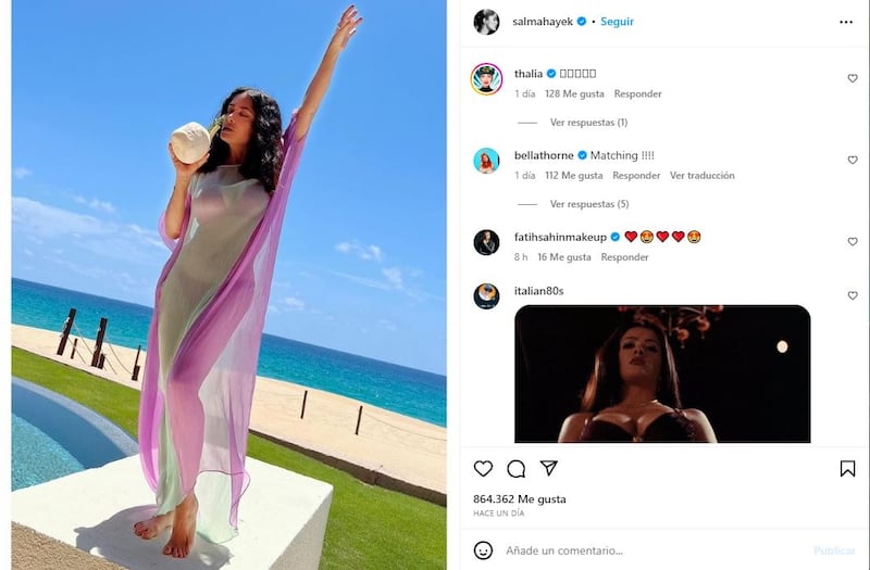 Salma Hayek es la reina del estilo estival