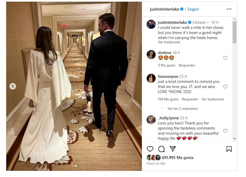 Justin Timberlake expresó su amor a Jessica Biel con esta publicación