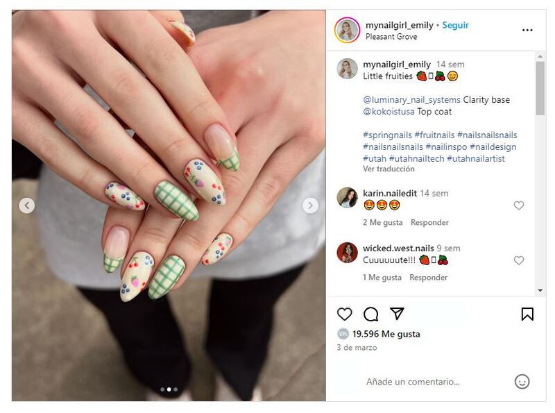 Las uñas vichy son perfectas para mujeres audaces y elegantes