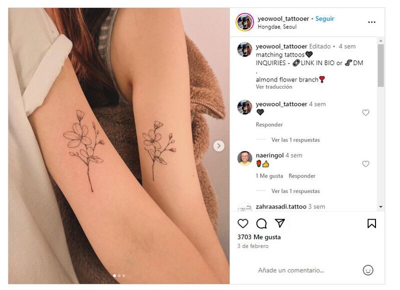 Los tatuajes a juego permiten representar los lazos especiales entre dos o más personas