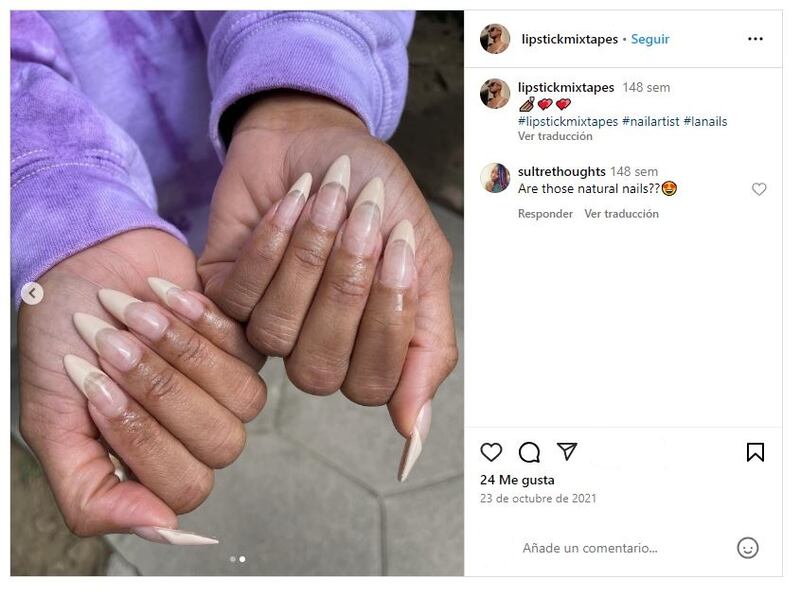 Las 'vanilla french nails' son elegantes, versátiles y atemporales