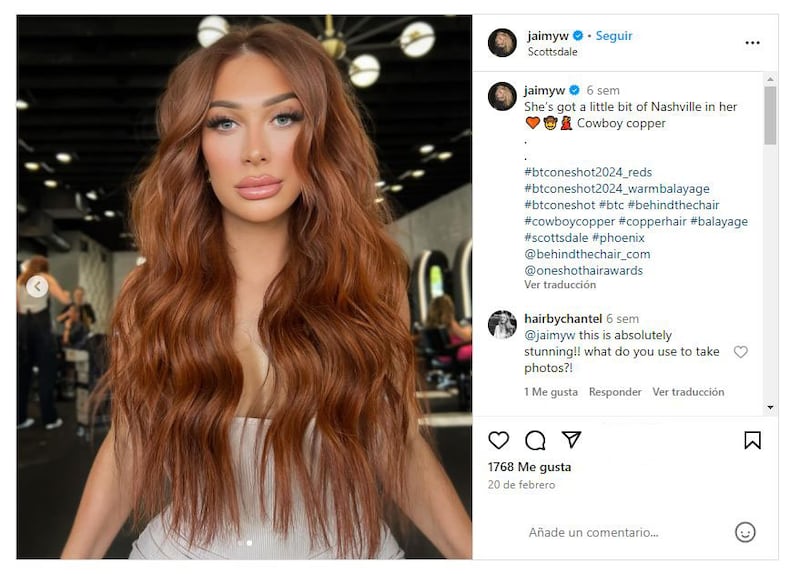 El 'cowboy copper' es el color de pelo en tendencia esta primavera-verano