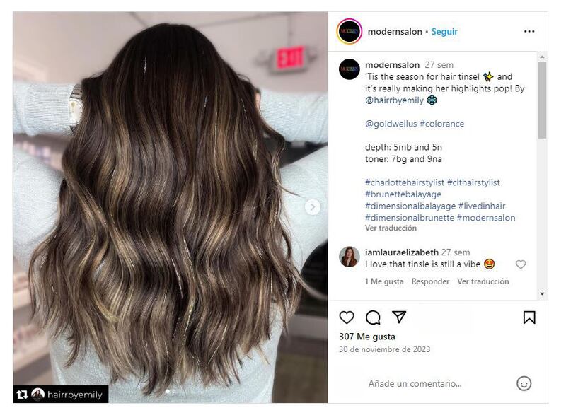 El ‘hair tinsel’ es el último accesorio en causaro furor en TikTok