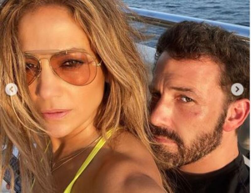 Jennifer López y Ben Affleck (Foto: Instagram @jlo)