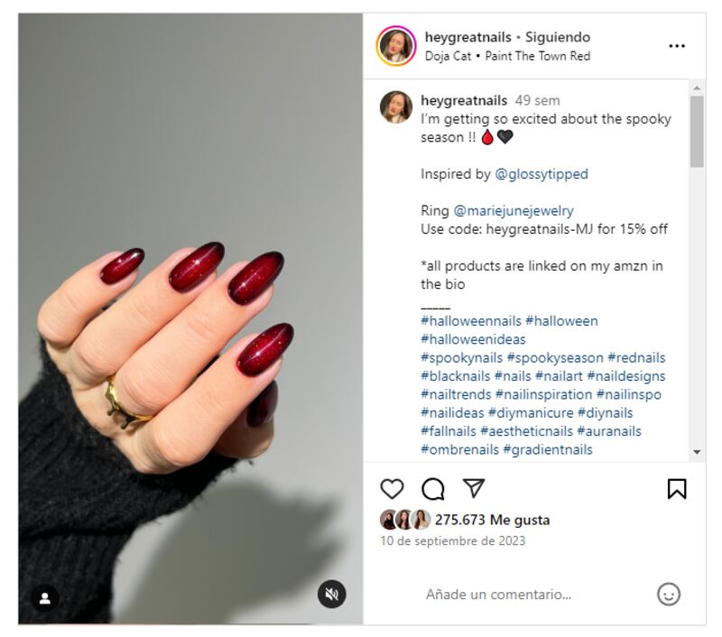 Las 'burgundy nails' son las uñas más sofisticadas en tendencia para el otoño