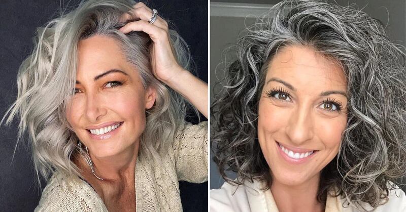 Tonalize cabelos grisalhos naturalmente. Siga estes remédios e truques caseiros para melhorar sua aparência.- Instagram @thesilverlining / @melissa.02