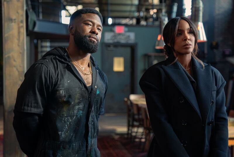 Trevante Rhodes como Zyair y Kelly Rowland como Mea en 'Mea culpa'