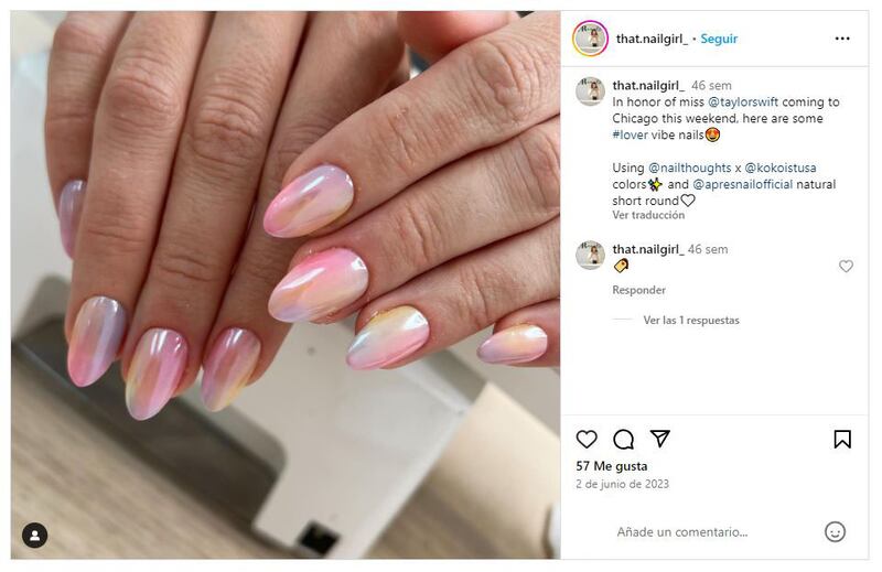 Las uñas seashell son la última manicura dentro de la tendencia 'mermaidcore'