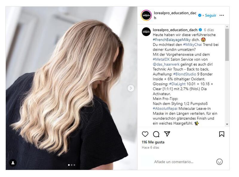 El ‘milky balayage’ es la tendencia en coloración de moda para este verano