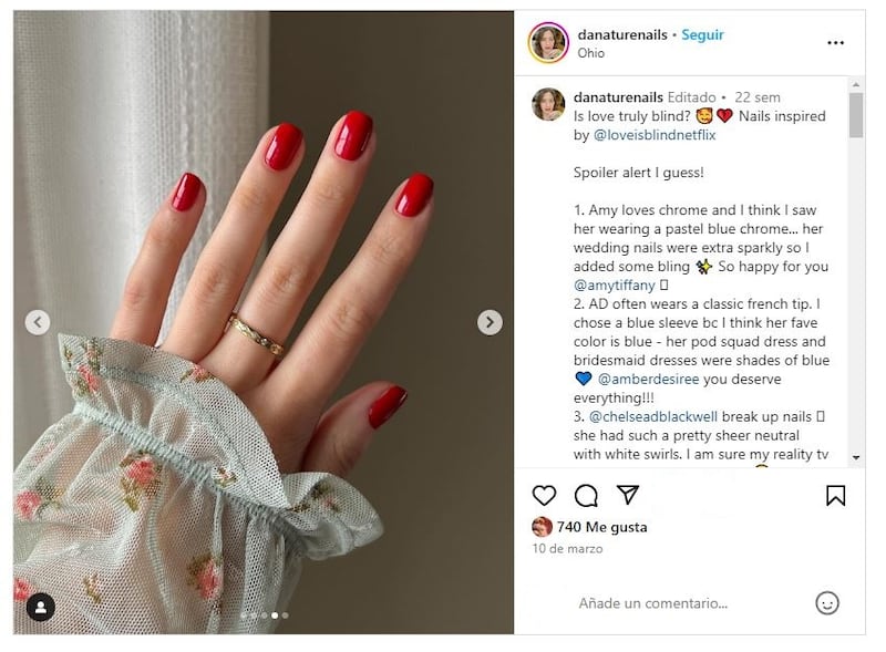 Las uñas cherry red serán una de las grandes tendencias de manicura en otoño