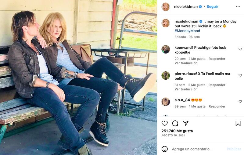 Nicole Kidman y su esposo Keith Urban.