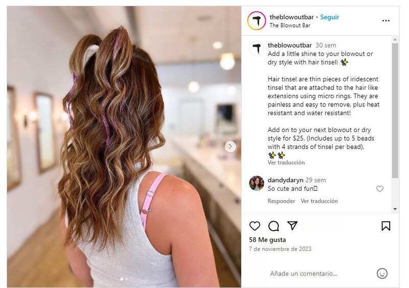 El ‘hair tinsel’ es el último accesorio en causaro furor en TikTok