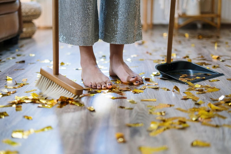 Vassoura varrer chão limpeza