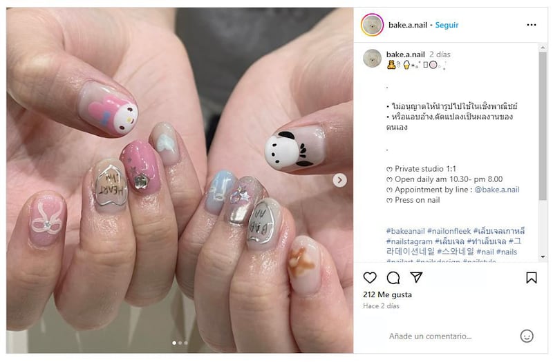 Las uñas coreanas son una de las grandes tendencias en manicura en 2024