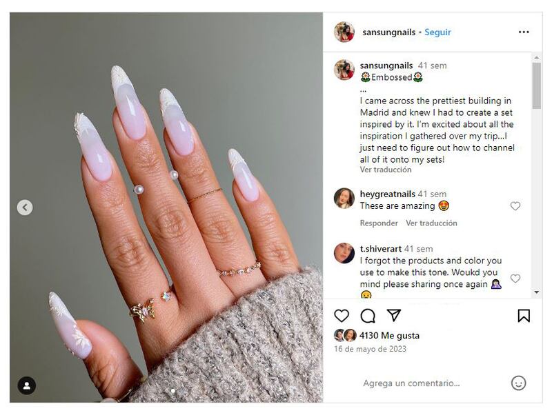 Las uñas para novias deben ser elegantes y sobrias, pero también únicas