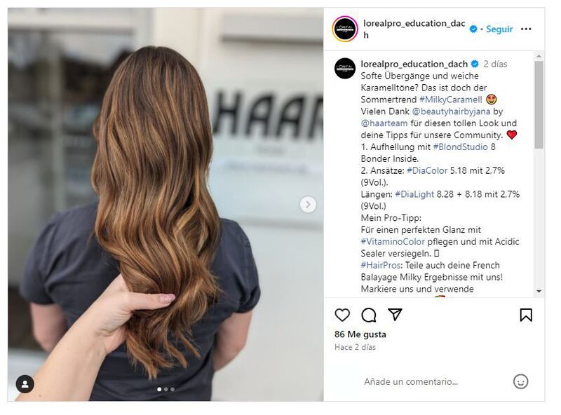 El ‘milky balayage’ es la tendencia en coloración de moda para este verano