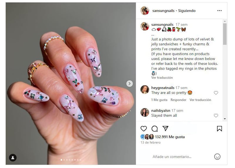 Las uñas coreanas son una de las grandes tendencias en manicura en 2024