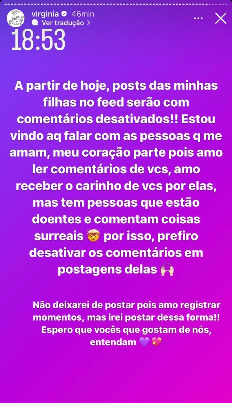 Virginia Fonseca via Instagram Story