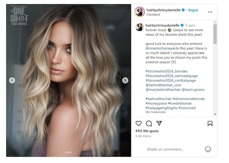 Las mechas 'melting creamy' son la última tendencia en cuanto a coloración de cabello