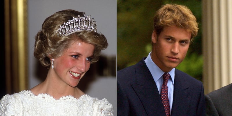 Princesa Diana y William