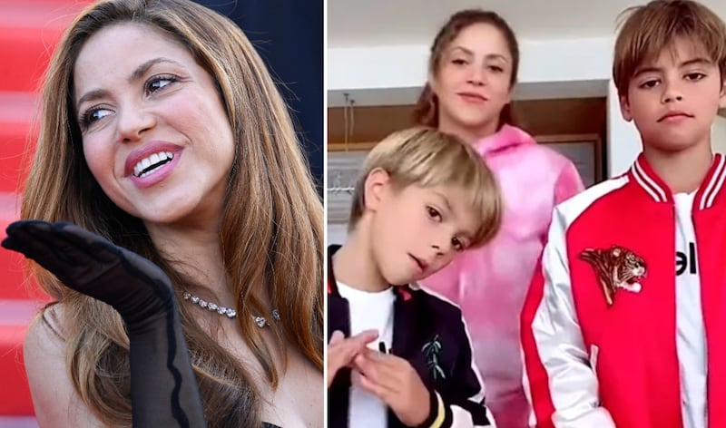 Shakira y sus hijos