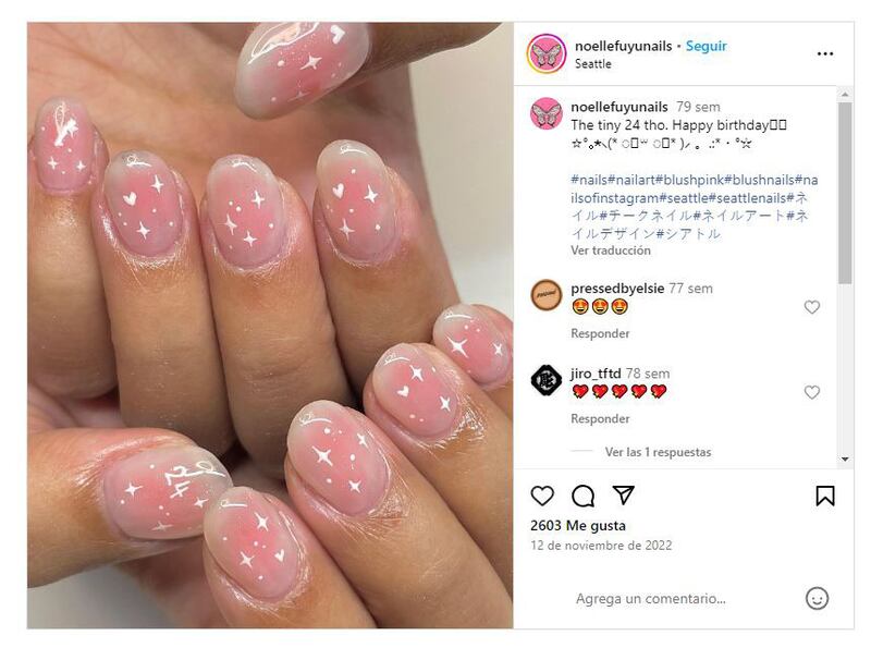 Las 'blush nails' son una de las tendencias en manicura más populares en la actualidad