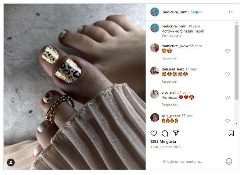 Los diseños de uñas para los pies elegantes se llevarán mucho en primavera-verano